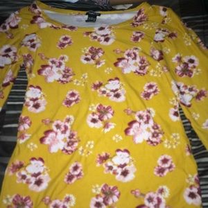 flower printed shirt